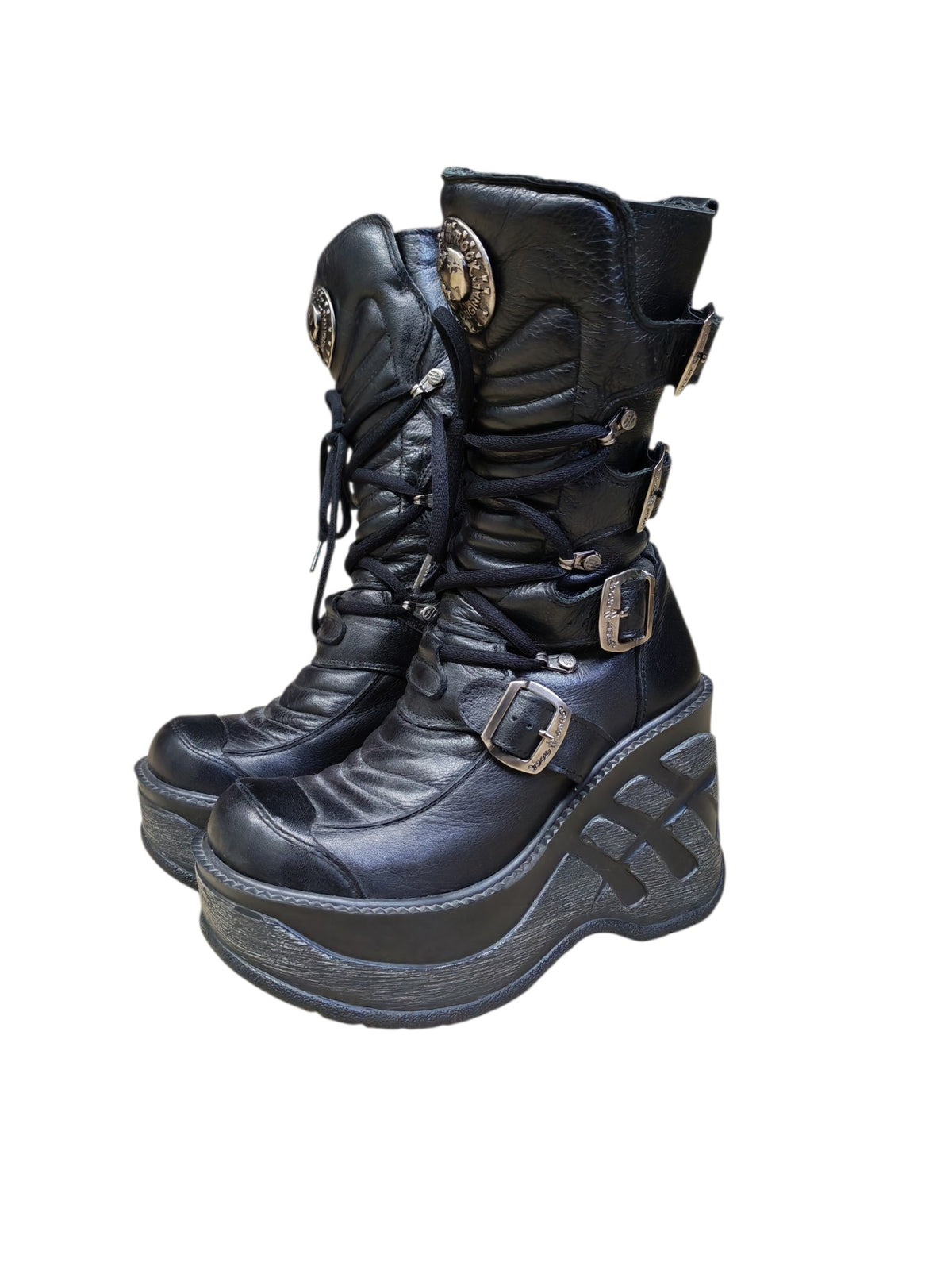 New Rock mustat kengät 37