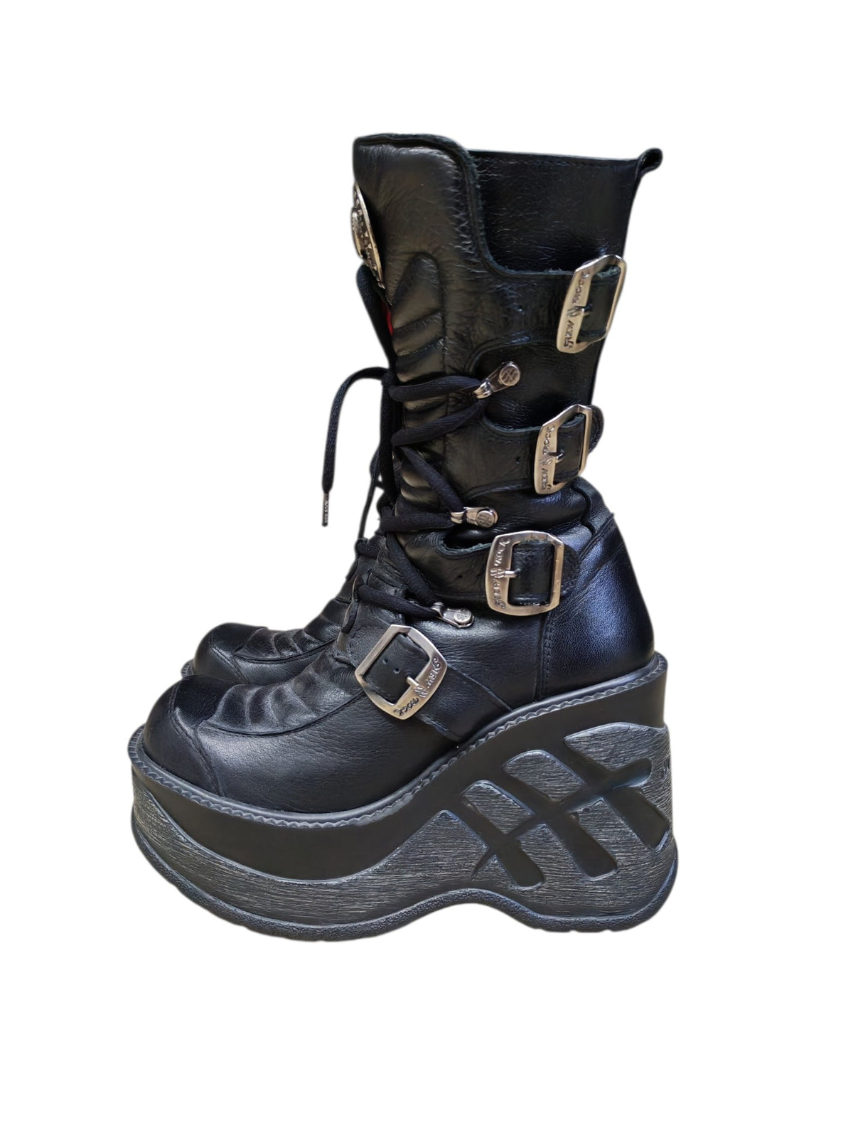New Rock mustat kengät 37