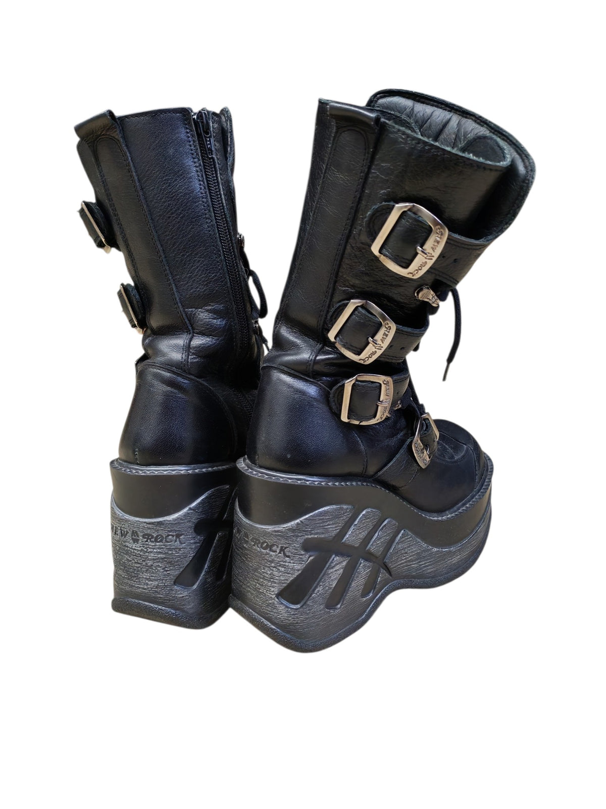 New Rock mustat kengät 37