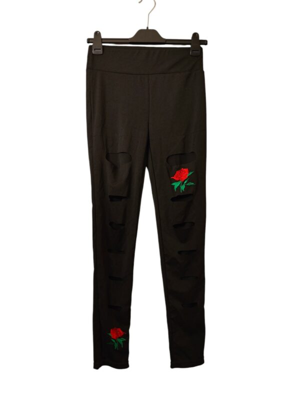Leggingsit ruusuin ja viilloin (3856)