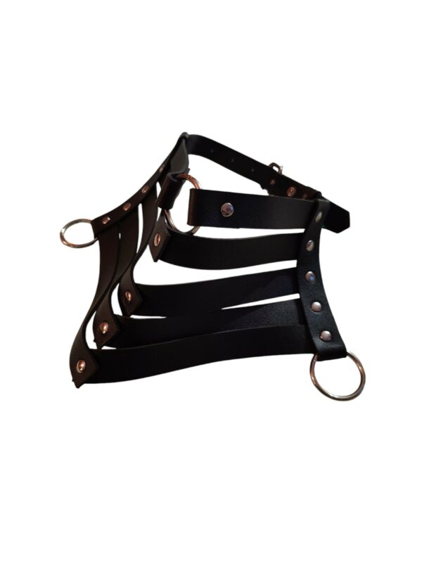 Musta leveä choker (3910)