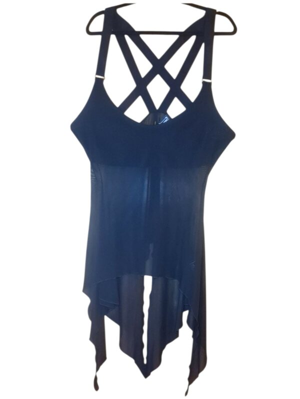 Killstar musta mesh-toppi 2XL (3950)
