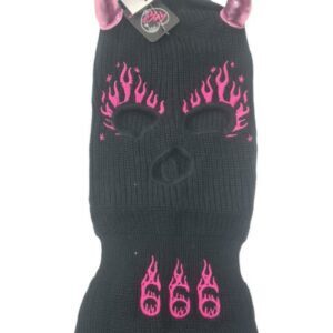 TooFast musta-pinkki balaclava (4548)