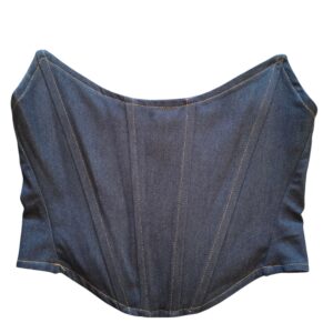 Denim korsettitoppi (useita kokoja)