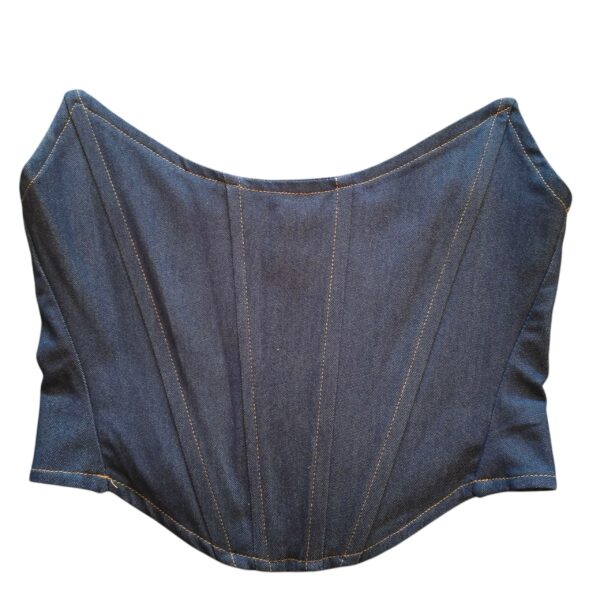 Denim korsettitoppi (useita kokoja)