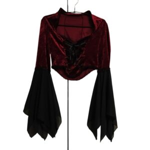 Puna-musta goottipaita