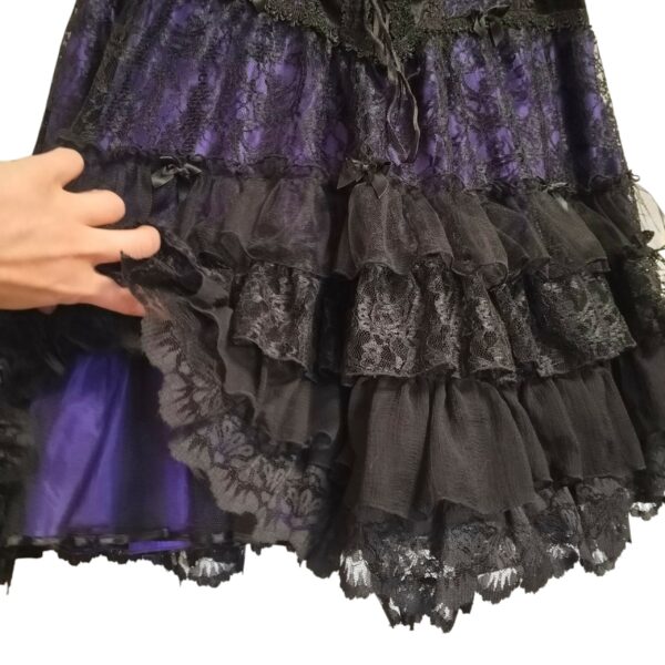 Sinister musta-violetti mekko 2XL - Image 5