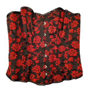 Musta-punainen korsetti 30"