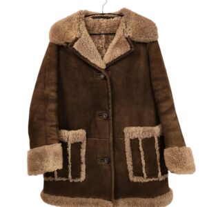 Ruskea mokkatakki karvavuorella (4733)