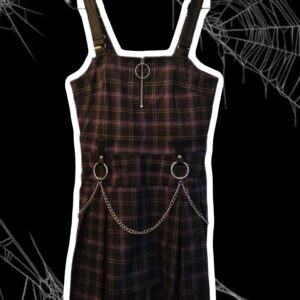 Killstar violetti ruutumekko M